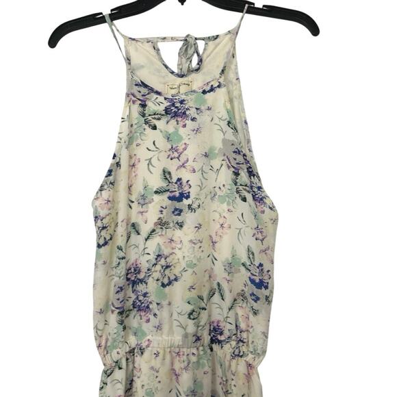 Winds Of Change Silk Blend Floral Whimsical Fairycore Halter Neck Maxi Dress SM - Picture 3 of 12